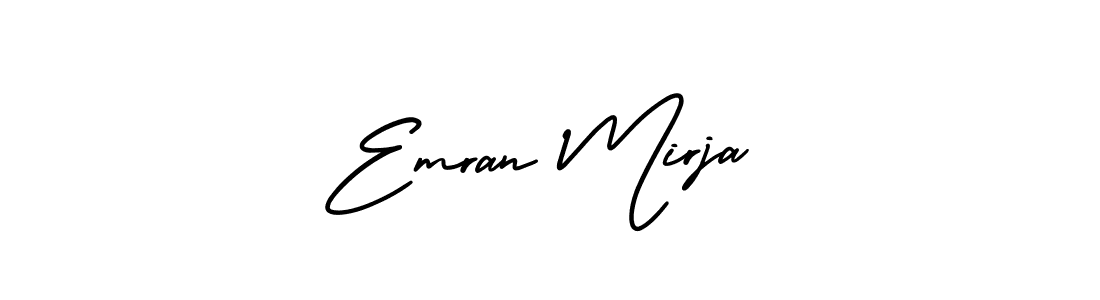 Create a beautiful signature design for name Emran Mirja. With this signature (AmerikaSignatureDemo-Regular) fonts, you can make a handwritten signature for free. Emran Mirja signature style 3 images and pictures png