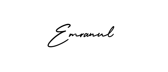 Emranul stylish signature style. Best Handwritten Sign (AmerikaSignatureDemo-Regular) for my name. Handwritten Signature Collection Ideas for my name Emranul. Emranul signature style 3 images and pictures png