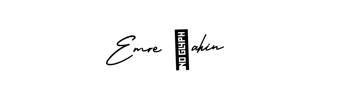 Create a beautiful signature design for name Emre Şahin. With this signature (AmerikaSignatureDemo-Regular) fonts, you can make a handwritten signature for free. Emre Şahin signature style 3 images and pictures png