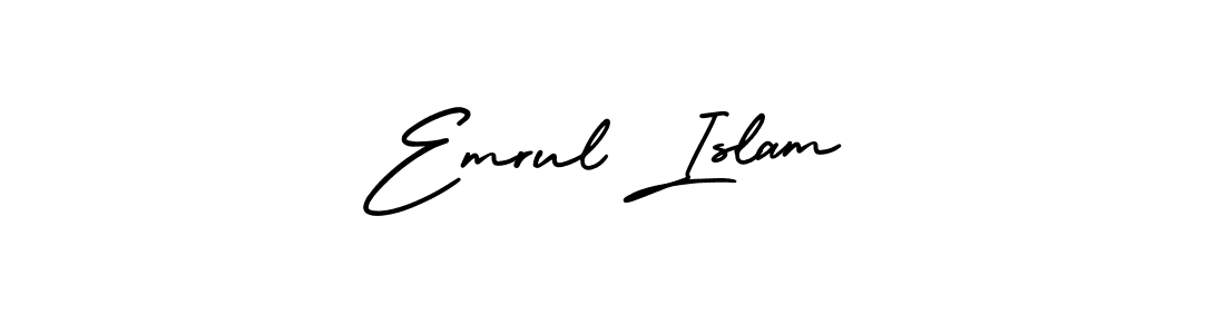 How to Draw Emrul Islam signature style? AmerikaSignatureDemo-Regular is a latest design signature styles for name Emrul Islam. Emrul Islam signature style 3 images and pictures png