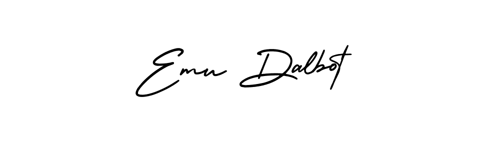 Emu Dalbot stylish signature style. Best Handwritten Sign (AmerikaSignatureDemo-Regular) for my name. Handwritten Signature Collection Ideas for my name Emu Dalbot. Emu Dalbot signature style 3 images and pictures png