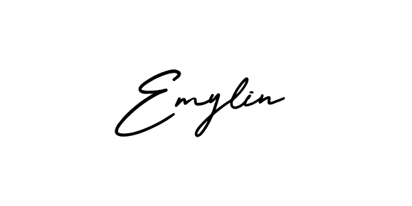 Design your own signature with our free online signature maker. With this signature software, you can create a handwritten (AmerikaSignatureDemo-Regular) signature for name Emylin. Emylin signature style 3 images and pictures png