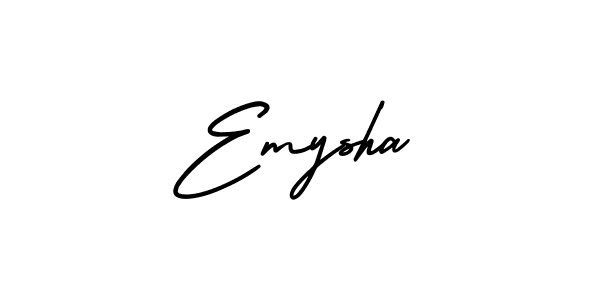 Create a beautiful signature design for name Emysha. With this signature (AmerikaSignatureDemo-Regular) fonts, you can make a handwritten signature for free. Emysha signature style 3 images and pictures png