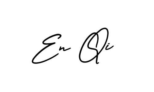 This is the best signature style for the En Qi name. Also you like these signature font (AmerikaSignatureDemo-Regular). Mix name signature. En Qi signature style 3 images and pictures png