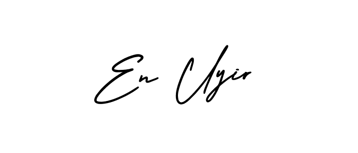 Check out images of Autograph of En Uyir name. Actor En Uyir Signature Style. AmerikaSignatureDemo-Regular is a professional sign style online. En Uyir signature style 3 images and pictures png
