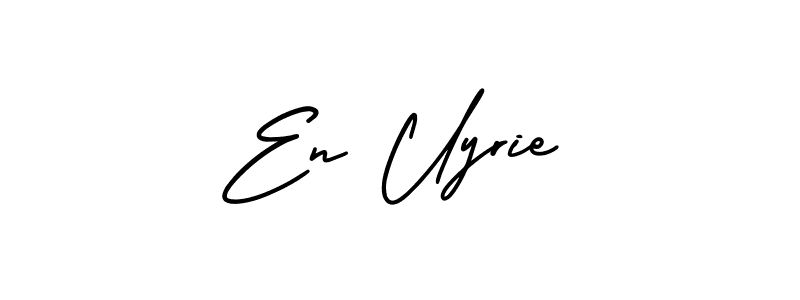 Make a beautiful signature design for name En Uyrie. With this signature (AmerikaSignatureDemo-Regular) style, you can create a handwritten signature for free. En Uyrie signature style 3 images and pictures png