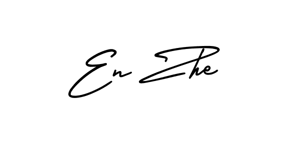Design your own signature with our free online signature maker. With this signature software, you can create a handwritten (AmerikaSignatureDemo-Regular) signature for name En Zhe. En Zhe signature style 3 images and pictures png