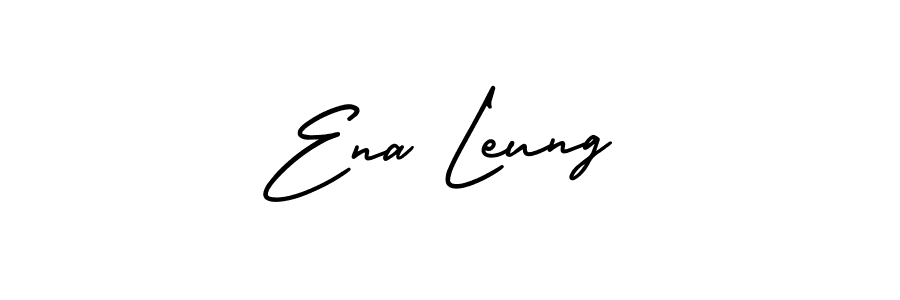 Also You can easily find your signature by using the search form. We will create Ena Leung name handwritten signature images for you free of cost using AmerikaSignatureDemo-Regular sign style. Ena Leung signature style 3 images and pictures png