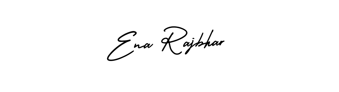 How to make Ena Rajbhar name signature. Use AmerikaSignatureDemo-Regular style for creating short signs online. This is the latest handwritten sign. Ena Rajbhar signature style 3 images and pictures png