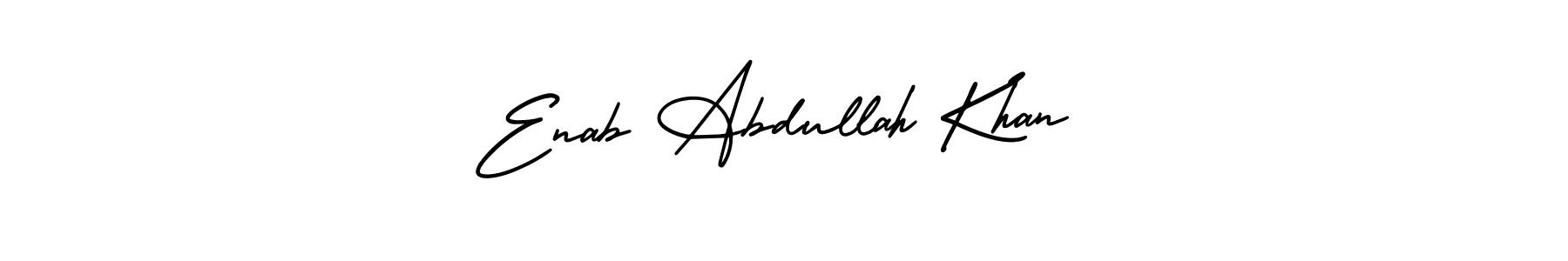 Make a beautiful signature design for name Enab Abdullah Khan. Use this online signature maker to create a handwritten signature for free. Enab Abdullah Khan signature style 3 images and pictures png