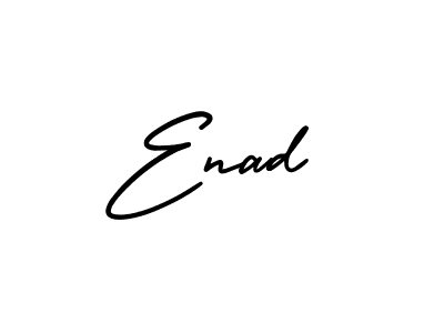Design your own signature with our free online signature maker. With this signature software, you can create a handwritten (AmerikaSignatureDemo-Regular) signature for name Enad. Enad signature style 3 images and pictures png