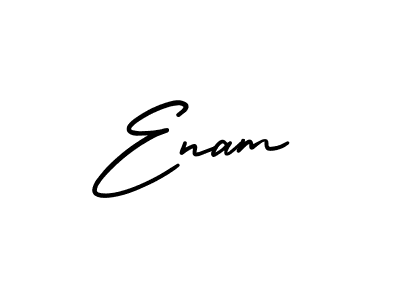 You should practise on your own different ways (AmerikaSignatureDemo-Regular) to write your name (Enam) in signature. don't let someone else do it for you. Enam signature style 3 images and pictures png