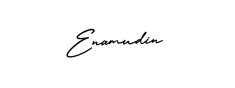 Similarly AmerikaSignatureDemo-Regular is the best handwritten signature design. Signature creator online .You can use it as an online autograph creator for name Enamudin. Enamudin signature style 3 images and pictures png