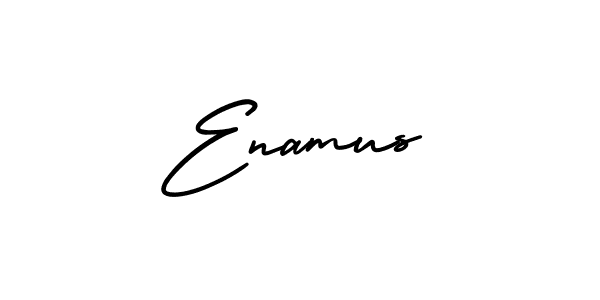 How to Draw Enamus signature style? AmerikaSignatureDemo-Regular is a latest design signature styles for name Enamus. Enamus signature style 3 images and pictures png