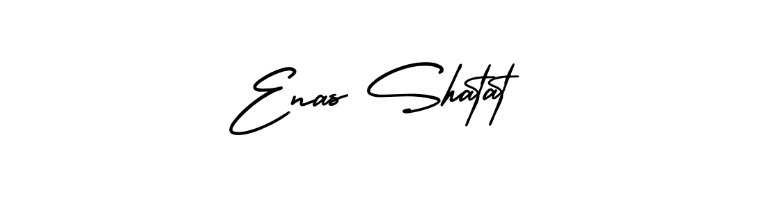 Best and Professional Signature Style for Enas Shatat. AmerikaSignatureDemo-Regular Best Signature Style Collection. Enas Shatat signature style 3 images and pictures png