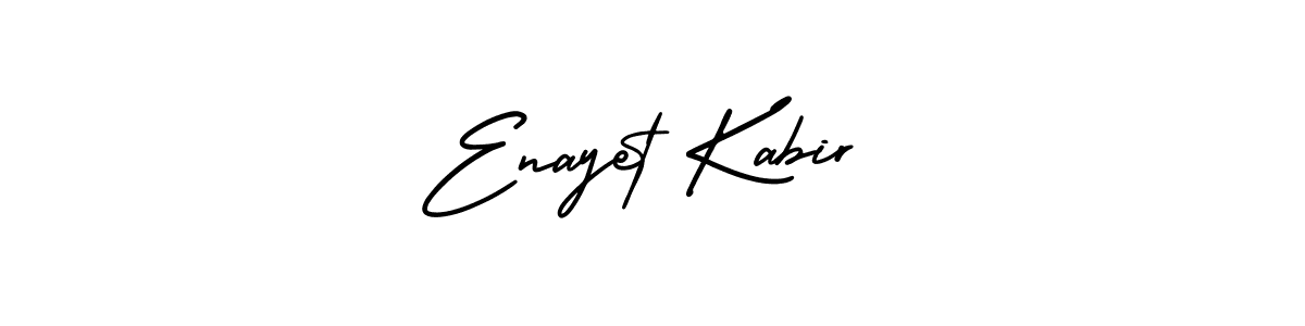Make a beautiful signature design for name Enayet Kabir. With this signature (AmerikaSignatureDemo-Regular) style, you can create a handwritten signature for free. Enayet Kabir signature style 3 images and pictures png