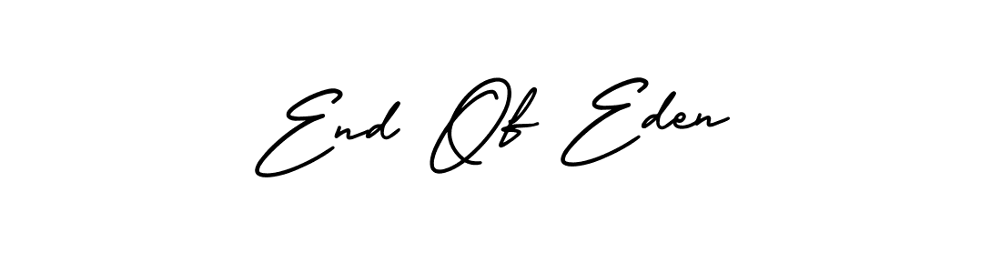 This is the best signature style for the End Of Eden name. Also you like these signature font (AmerikaSignatureDemo-Regular). Mix name signature. End Of Eden signature style 3 images and pictures png