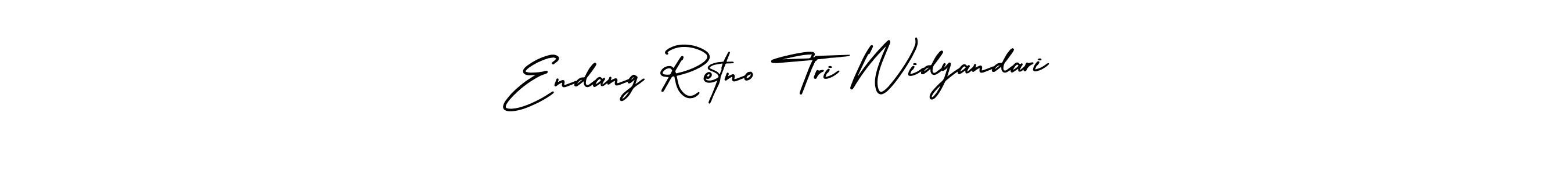 The best way (AmerikaSignatureDemo-Regular) to make a short signature is to pick only two or three words in your name. The name Endang Retno Tri Widyandari include a total of six letters. For converting this name. Endang Retno Tri Widyandari signature style 3 images and pictures png
