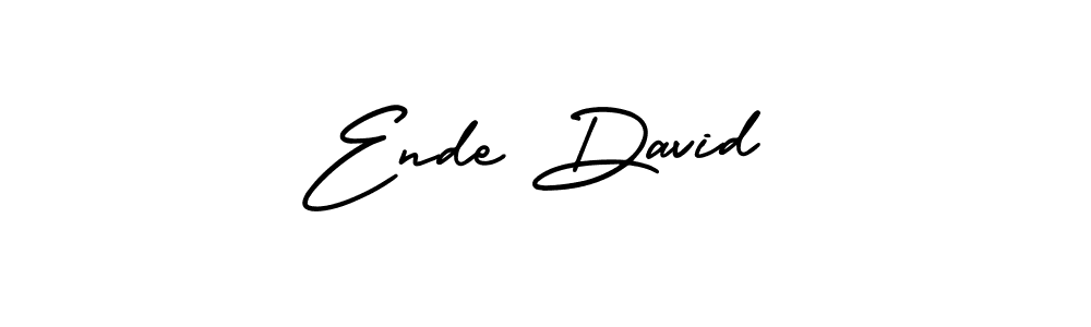 Best and Professional Signature Style for Ende David. AmerikaSignatureDemo-Regular Best Signature Style Collection. Ende David signature style 3 images and pictures png