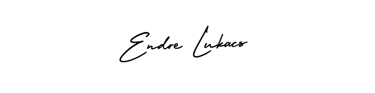 How to make Endre Lukacs name signature. Use AmerikaSignatureDemo-Regular style for creating short signs online. This is the latest handwritten sign. Endre Lukacs signature style 3 images and pictures png