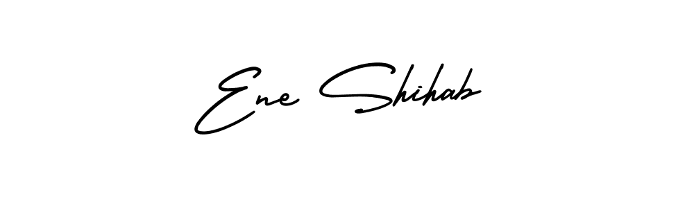 Make a short Ene Shihab signature style. Manage your documents anywhere anytime using AmerikaSignatureDemo-Regular. Create and add eSignatures, submit forms, share and send files easily. Ene Shihab signature style 3 images and pictures png