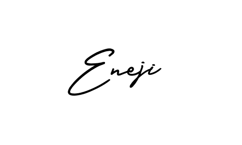 The best way (AmerikaSignatureDemo-Regular) to make a short signature is to pick only two or three words in your name. The name Eneji include a total of six letters. For converting this name. Eneji signature style 3 images and pictures png