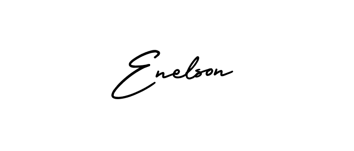 This is the best signature style for the Enelson name. Also you like these signature font (AmerikaSignatureDemo-Regular). Mix name signature. Enelson signature style 3 images and pictures png