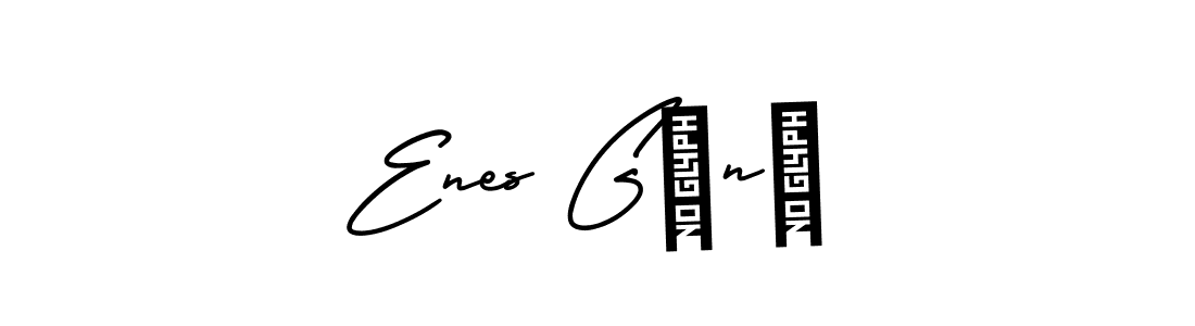 Use a signature maker to create a handwritten signature online. With this signature software, you can design (AmerikaSignatureDemo-Regular) your own signature for name Enes GÜnÜ. Enes GÜnÜ signature style 3 images and pictures png