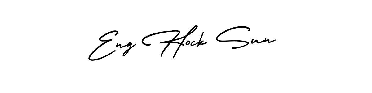 Similarly AmerikaSignatureDemo-Regular is the best handwritten signature design. Signature creator online .You can use it as an online autograph creator for name Eng Hock Sun. Eng Hock Sun signature style 3 images and pictures png