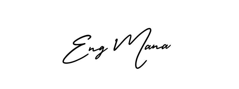 Also You can easily find your signature by using the search form. We will create Eng Mana name handwritten signature images for you free of cost using AmerikaSignatureDemo-Regular sign style. Eng Mana signature style 3 images and pictures png
