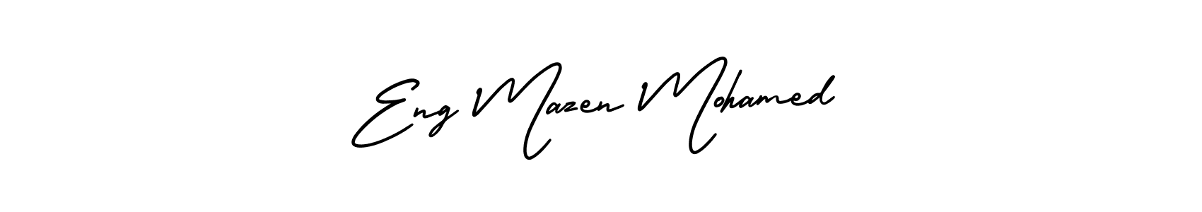 Also we have Eng Mazen Mohamed name is the best signature style. Create professional handwritten signature collection using AmerikaSignatureDemo-Regular autograph style. Eng Mazen Mohamed signature style 3 images and pictures png