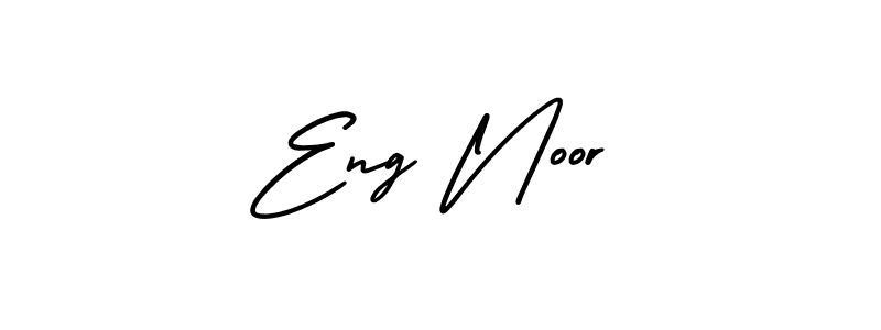 Also You can easily find your signature by using the search form. We will create Eng Noor name handwritten signature images for you free of cost using AmerikaSignatureDemo-Regular sign style. Eng Noor signature style 3 images and pictures png