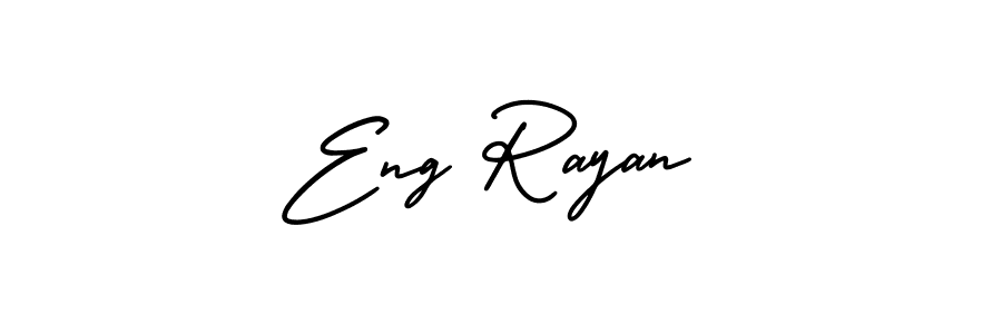 Design your own signature with our free online signature maker. With this signature software, you can create a handwritten (AmerikaSignatureDemo-Regular) signature for name Eng Rayan. Eng Rayan signature style 3 images and pictures png