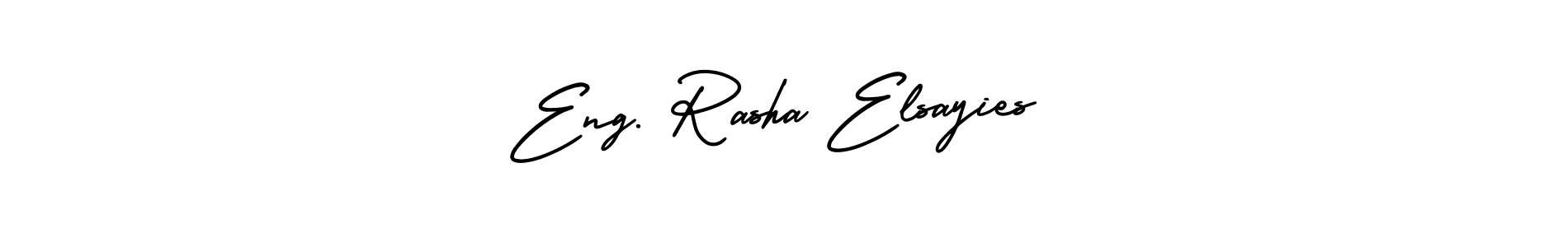 Make a beautiful signature design for name Eng. Rasha Elsayies. With this signature (AmerikaSignatureDemo-Regular) style, you can create a handwritten signature for free. Eng. Rasha Elsayies signature style 3 images and pictures png
