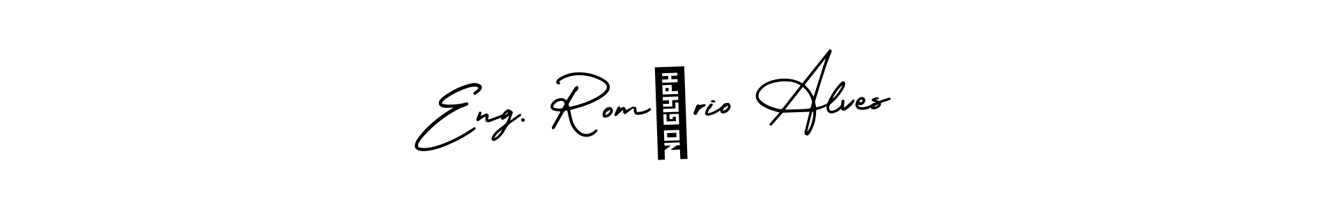 How to make Eng. Romério Alves name signature. Use AmerikaSignatureDemo-Regular style for creating short signs online. This is the latest handwritten sign. Eng. Romério Alves signature style 3 images and pictures png