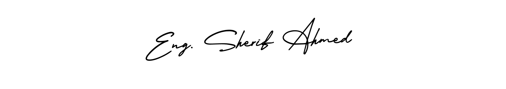 How to Draw Eng. Sherif Ahmed signature style? AmerikaSignatureDemo-Regular is a latest design signature styles for name Eng. Sherif Ahmed. Eng. Sherif Ahmed signature style 3 images and pictures png