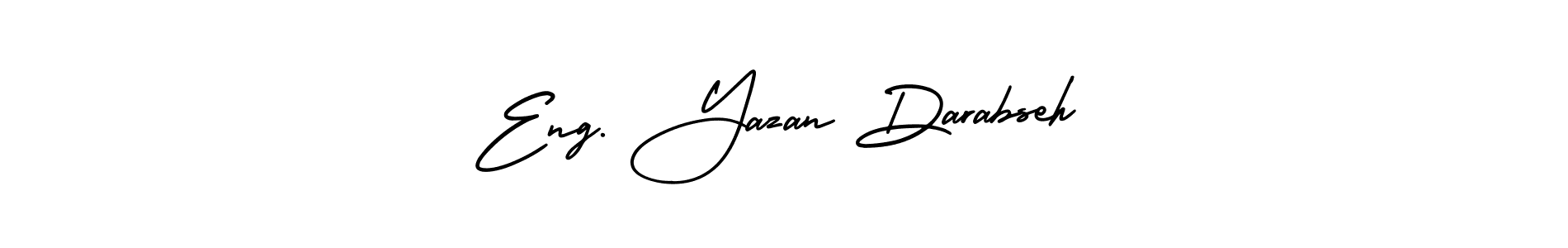 See photos of Eng. Yazan Darabseh official signature by Spectra . Check more albums & portfolios. Read reviews & check more about AmerikaSignatureDemo-Regular font. Eng. Yazan Darabseh signature style 3 images and pictures png