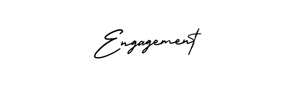 Create a beautiful signature design for name Engagement. With this signature (AmerikaSignatureDemo-Regular) fonts, you can make a handwritten signature for free. Engagement signature style 3 images and pictures png