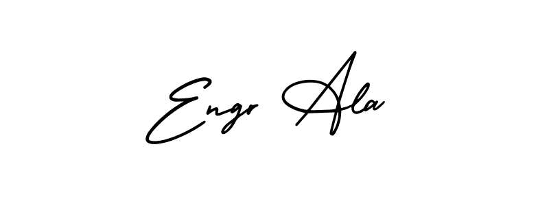 It looks lik you need a new signature style for name Engr Ala. Design unique handwritten (AmerikaSignatureDemo-Regular) signature with our free signature maker in just a few clicks. Engr Ala signature style 3 images and pictures png