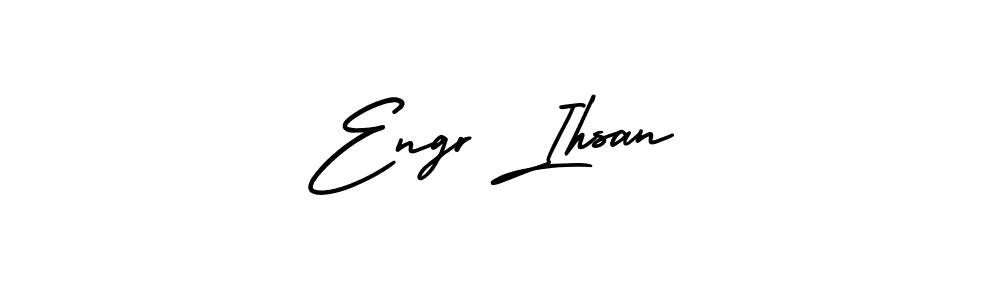 This is the best signature style for the Engr Ihsan name. Also you like these signature font (AmerikaSignatureDemo-Regular). Mix name signature. Engr Ihsan signature style 3 images and pictures png