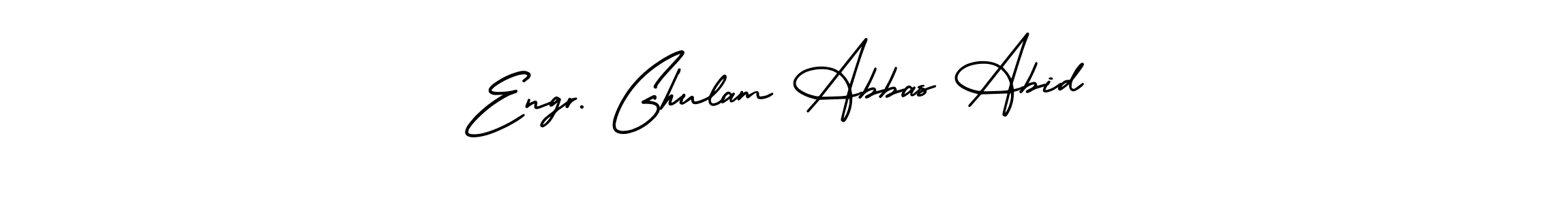 if you are searching for the best signature style for your name Engr. Ghulam Abbas Abid. so please give up your signature search. here we have designed multiple signature styles  using AmerikaSignatureDemo-Regular. Engr. Ghulam Abbas Abid signature style 3 images and pictures png