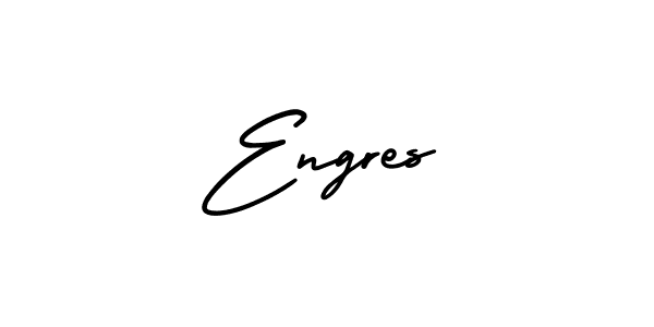 How to Draw Engres signature style? AmerikaSignatureDemo-Regular is a latest design signature styles for name Engres. Engres signature style 3 images and pictures png