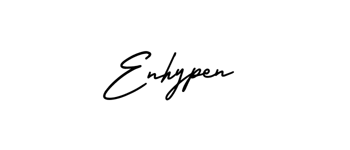 How to make Enhypen name signature. Use AmerikaSignatureDemo-Regular style for creating short signs online. This is the latest handwritten sign. Enhypen signature style 3 images and pictures png