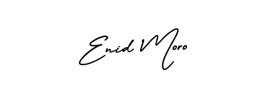 How to Draw Enid Moro signature style? AmerikaSignatureDemo-Regular is a latest design signature styles for name Enid Moro. Enid Moro signature style 3 images and pictures png