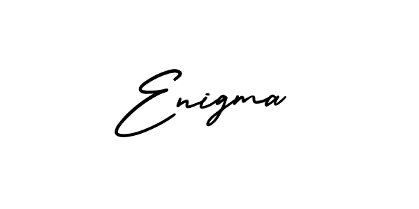 How to make Enigma name signature. Use AmerikaSignatureDemo-Regular style for creating short signs online. This is the latest handwritten sign. Enigma signature style 3 images and pictures png