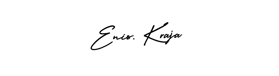 Use a signature maker to create a handwritten signature online. With this signature software, you can design (AmerikaSignatureDemo-Regular) your own signature for name Enis. Kraja. Enis. Kraja signature style 3 images and pictures png