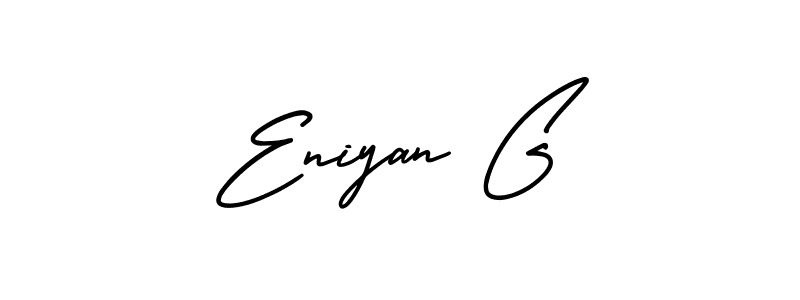Eniyan G stylish signature style. Best Handwritten Sign (AmerikaSignatureDemo-Regular) for my name. Handwritten Signature Collection Ideas for my name Eniyan G. Eniyan G signature style 3 images and pictures png