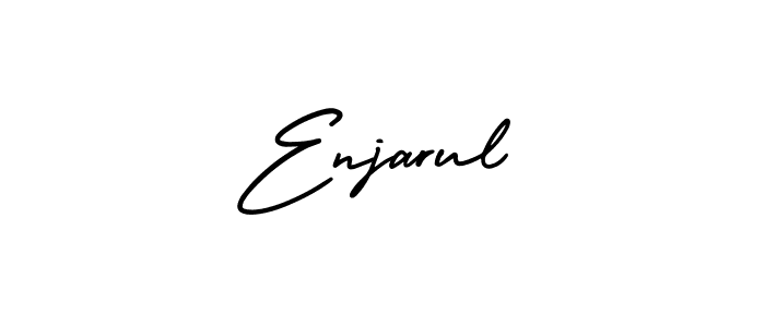 Make a beautiful signature design for name Enjarul. With this signature (AmerikaSignatureDemo-Regular) style, you can create a handwritten signature for free. Enjarul signature style 3 images and pictures png