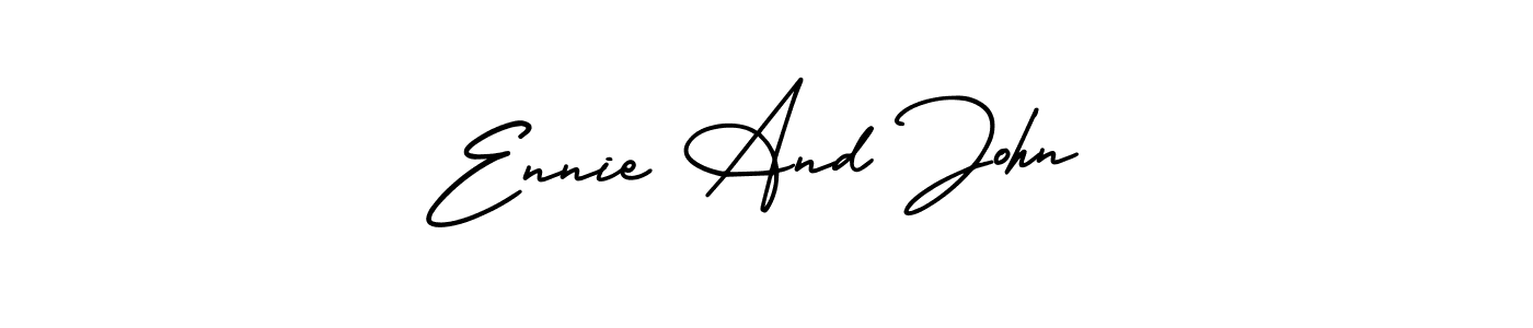 Once you've used our free online signature maker to create your best signature AmerikaSignatureDemo-Regular style, it's time to enjoy all of the benefits that Ennie And John name signing documents. Ennie And John signature style 3 images and pictures png