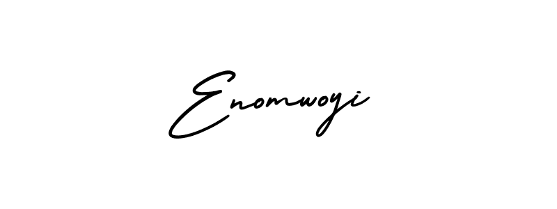 Use a signature maker to create a handwritten signature online. With this signature software, you can design (AmerikaSignatureDemo-Regular) your own signature for name Enomwoyi. Enomwoyi signature style 3 images and pictures png